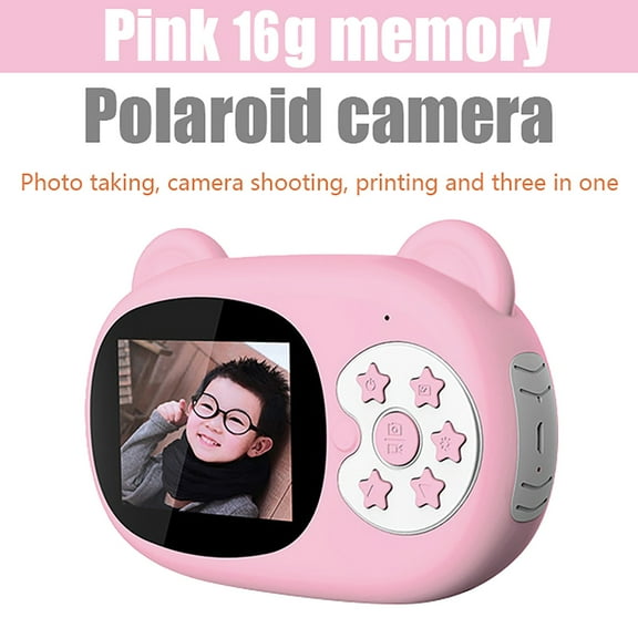 Oggfader Digital Camera for Kids 10-12 Children's Camera Can Take pictures And video Thermal Printing Camera,Pink