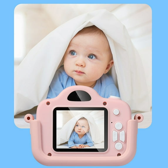 Oggfader Digital Camera for Kids 10-12 Mini Children's Digital Camera Photography Video Small SLR Gift Toy Children's Camera,Pink
