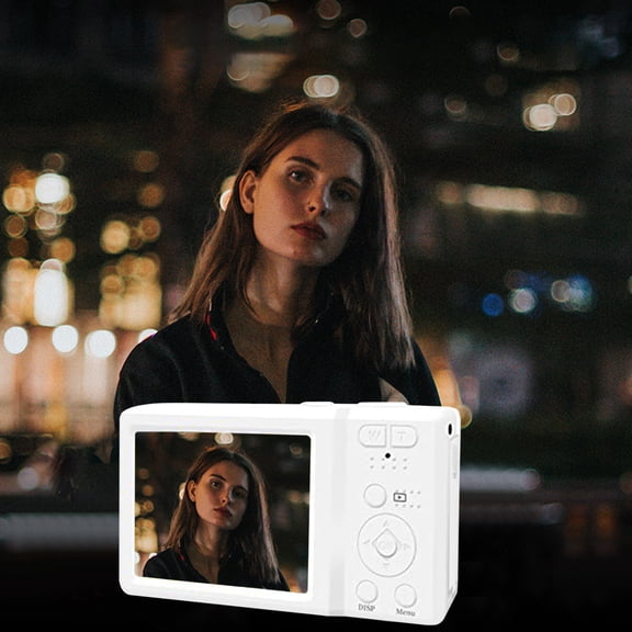 Oggfader Digital Cameras for Photography Digital Camera 4K 56MP With 2.7 Inch LCD Display Vlogging Autofocus & Time Lapse Compact Portable Mini Cameras For Travel And Photography,White