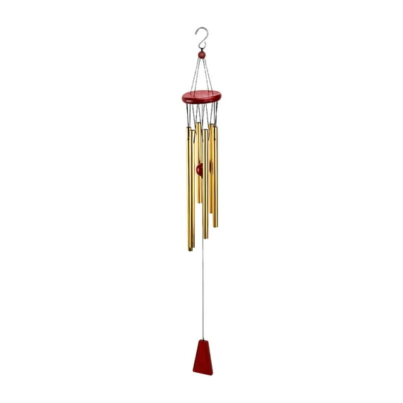 Oggfader Doorbell Wood Metal Multi tube Wind Chime Car Interior With Cerium Product New House Door With Cerium Gold