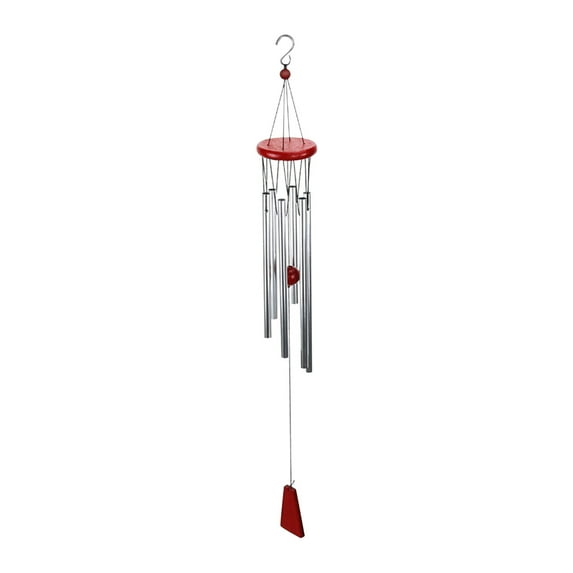 Oggfader Doorbell Wood Metal Multi tube Wind Chime Car Interior With Cerium Product New House Door With Cerium Silver