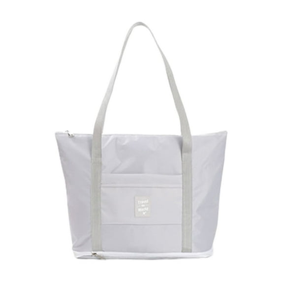 Oggfader Expandable Foldable Travel Duffle Bag - Waterproof Oxford Cloth, Large Capacity, Multi-Carry, Gray - Portable Storage for Luggage & Home