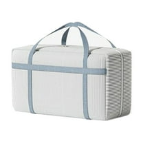 Oggfader Extra Large 40L Storage Bag, Heavy Duty Non-Woven Fabric with Reinforced Handles & Double Zipper - Collapsible, Water-Resistant for Clothes, Bedding, Toys, Moving, College Dorm