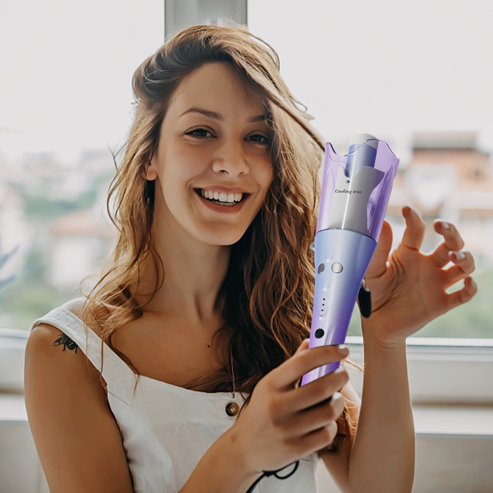 Oggfader Hair Crimping Iron Small Natural Curls,Hair Curler,Curling