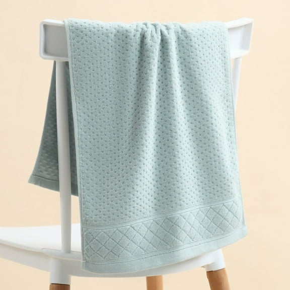 Oggfader Hand Towels for Bathroom Cotton Towel Wash Face Adult Household Soft Absorbent Men And Women Cotton Face Towel Green