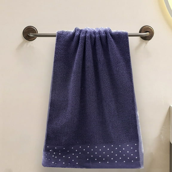 Oggfader Hand Towels for Bathroom Cotton Towel Wash Face Adult Household Soft Absorbent Men And Women Cotton Thickened Absorbent Bath Towel Blue