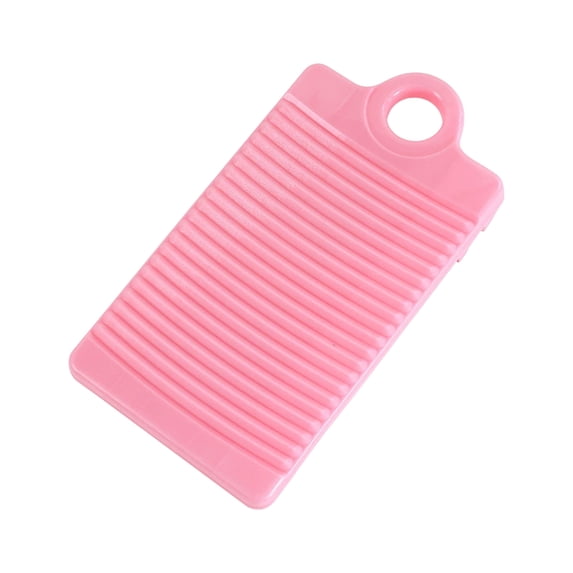 Oggfader Handheld Mini Pink Plastic Washboard - Portable Laundry Scrub Board for Ba-by Clothes, Home & Camping Travel