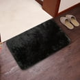 thumbnail image 1 of Oggfader Household Super Soft Faux Rug for Bedroom Sofa Living Room Area Rugs Black 24in x 16in, 1 of 1
