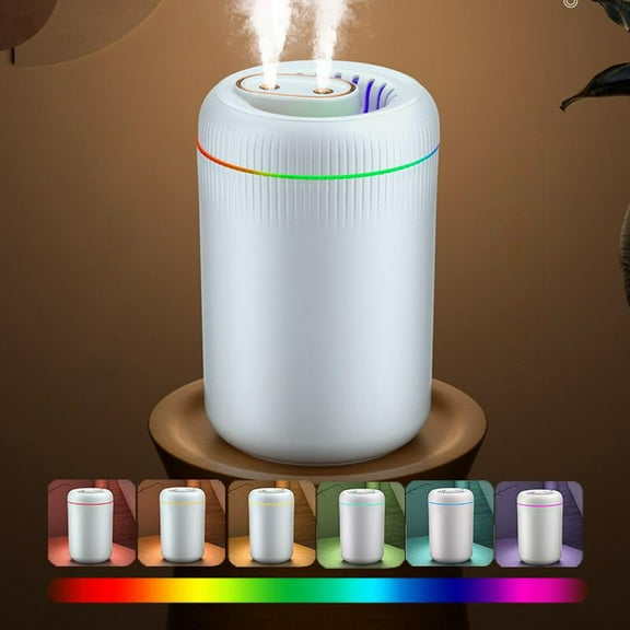 Oggfader Humidifiers for Bedroom USB Humidifier With Colorful Large Capacity 3.5L Quiet Cool Mist Humidifier For Bedroom And Office Plants Easy To Clean