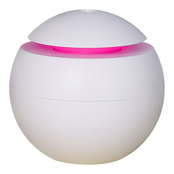 Oggfader Humidifiers for Bedroom 120ML Led Night Humidifier Wood Grain Spray USB Vehicle Humidifier