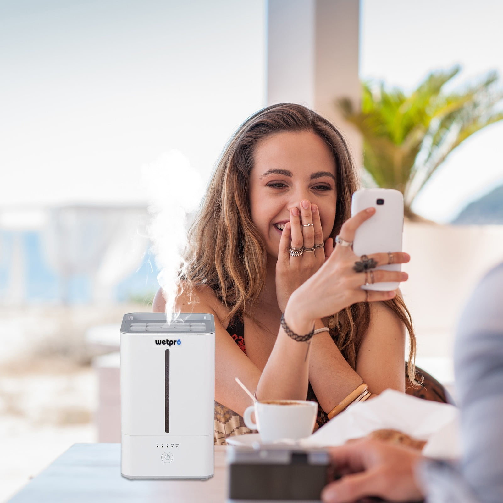 Oggfader Humidifiers for Bedroom 26W Power 4L Large Water Tank ...