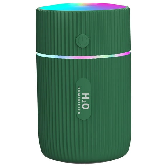 Oggfader Humidifiers for Bedroom Portable Humidifier 220ml Cool Mist Humidifier With Night Light Green