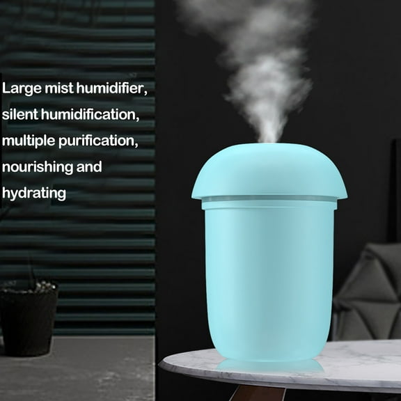 Oggfader Humidifiers for Bedroom Spray Colorful Light Lasting Battery Life Silent Car Household Humidifier Blue