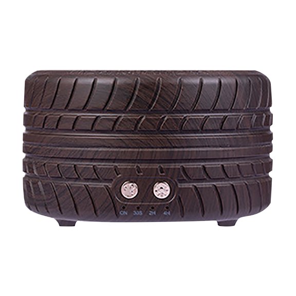 Oggfader Humidifiers for Bedroom Tire Wood Grain Aroma Diffuser Colorful Light Purifier Silent Humidifier Brown