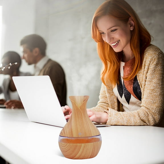 Oggfader Humidifiers for Home Aroma Oil Diffuser LED Aroma Aromatherapy Humidifier Yellow