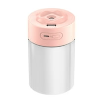 Oggfader Humidifiers for Home Light And Shadow Lamp Humidifier USB Household Heavy Volume Car Humidifier 300ml Pink