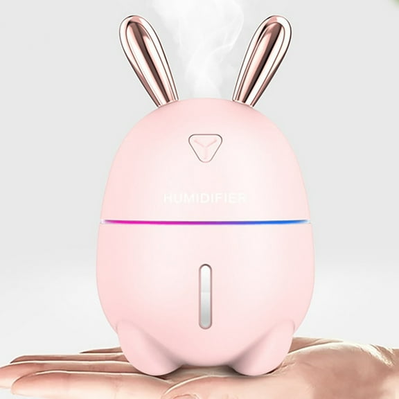 Oggfader Humidifiers for Home New Cute USB Spray Aroma Diffuser Humidifier Aromatherapy Purifier Pink