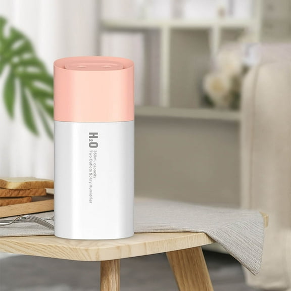 Oggfader Humidifiers for Home New jet Car Humidifier Cylindrical Mute Colorful Light Sprayer Pink