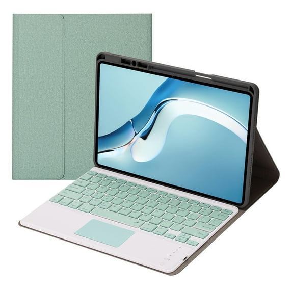 Oggfader Keyboards for Computers For MatePad Pro 12.6 Stand Case Cover With Bluetooth Keyboard Penslot Green