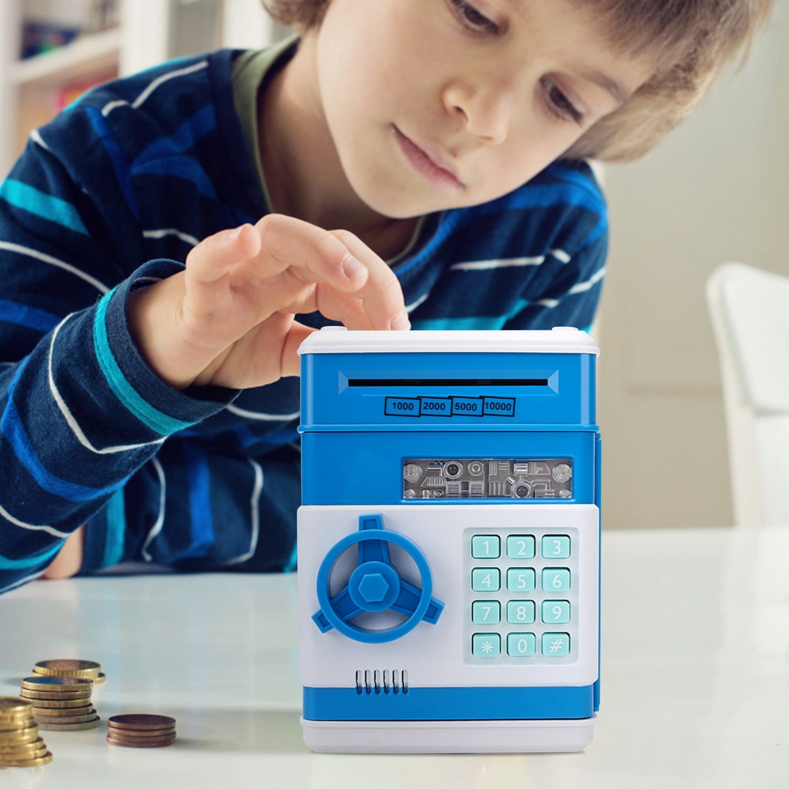 Oggfader Kid Connection Toys Banking Play Toys For Kids,Mini ATM Auto