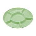 thumbnail image 1 of Oggfader Multi-Layer Detachable Fruit Tray, Food-Grade Plastic Snack Serving Tray, Green 1Pcs for Picnic & Party, 1 of 4