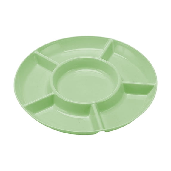 Oggfader Multi-Layer Detachable Fruit Tray, Food-Grade Plastic Snack Serving Tray, Green 1Pcs for Picnic & Party