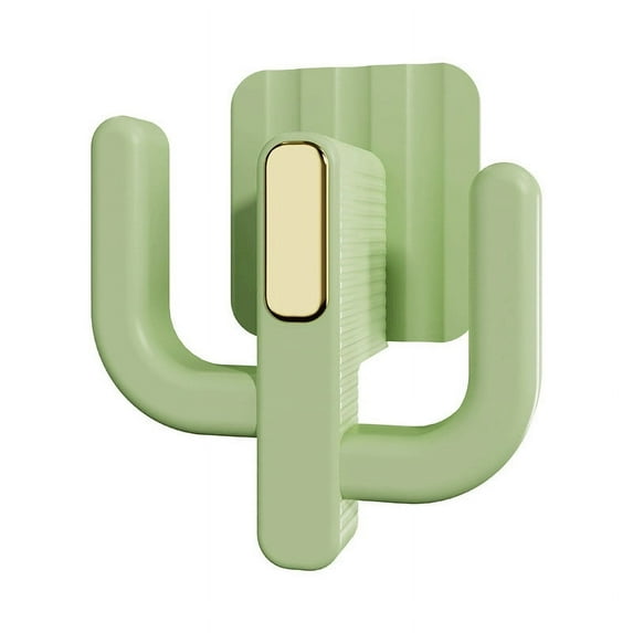 Oggfader No Drill Slipper Rack - Adhesive Wall-Mounted Bathroom Shoe Organizer, Green Plastic Storage with Drainage, No Damage Small Space Solution