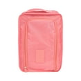 thumbnail image 1 of Oggfader Pink Waterproof Travel Shoe Organizer - Foldable, Compression, Multifunctional Storage Bag with Compartments, Lightweight for Luggage & Trips, 1 of 6