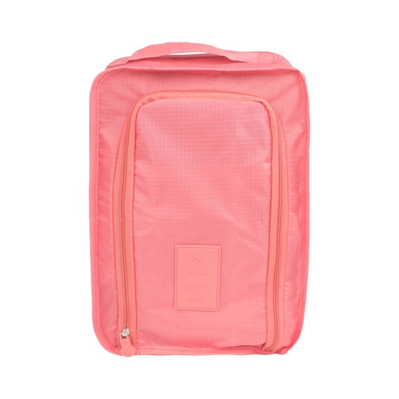 Oggfader Pink Waterproof Travel Shoe Organizer - Foldable, Compression, Multifunctional Storage Bag with Compartments, Lightweight for Luggage & Trips
