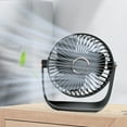 thumbnail image 1 of Oggfader Portable Fans for Indoors,New Night Light Mini Desktop Fan Household High Wind Silent Student Desktop Charging Fan,Black, 1 of 9