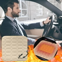 Oggfader Portable Heating Pad Heated Car Seat Cushion 12V Portable Car Heating Pad Back Heating And Ventilation Function Winter Driving