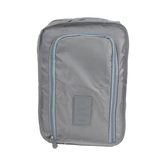 Oggfader Portable Waterproof Travel Organizer, Foldable Multi-Compartment Storage Bag for Shoes & Clothes, Gray - Lightweight Luggage Insert