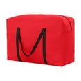 thumbnail image 1 of Oggfader Red 16 Gallon Extra Large Storage Bags for Clothes Quilts - Heavy Duty 600D Waterproof, Foldable Moving Totes with Handles & Zipper, 23x18x11 Inch, 1 of 6