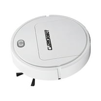 Oggfader Robot Vacuum 3 In 1 Robotic Cleaner With /Dustbin/Brush Blocked By Hair Ideal For Hard Floor/Pet White