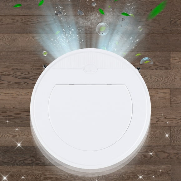 Oggfader Robot Vacuum Smart Cleaning Sweeping Robot Auto Robotic Vacuum Dry Wet Mopping Cleaner White