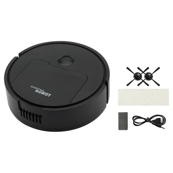 Oggfader Robot Vacuum Smart Sweeping Robot Sweeping And Mopping Cleaning Machine Mini Vacuum Cleaner Black