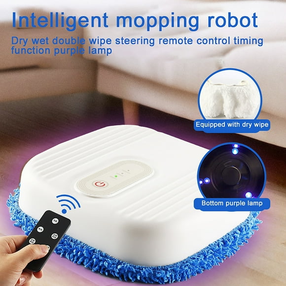 Oggfader Robot Vacuum Three In Intelligent Sweeping Robot Vacuum Cleaner Rechargeable Dry And Wet white