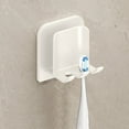 thumbnail image 1 of Oggfader Self Adhesive Wall Mounted Toothbrush Holder with Cover, Ventilated Bathroom Organizer for Small RV Storage, 1 of 6