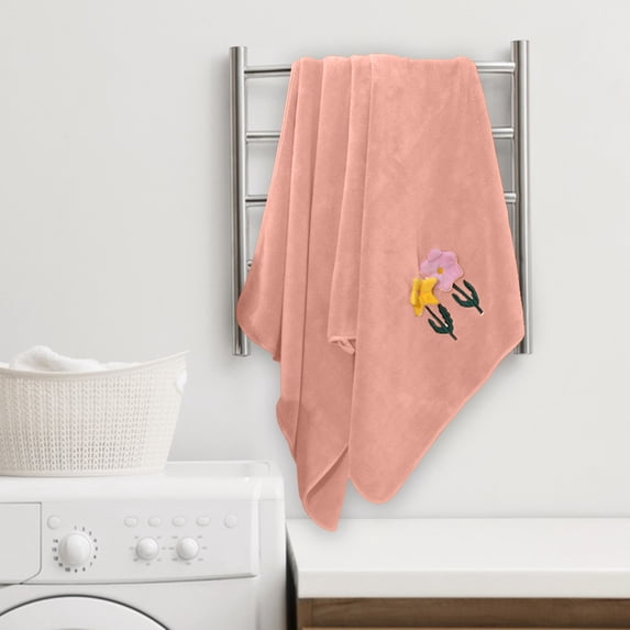 Oggfader Soft Microfiber Bath Sheet, Highly Absorbent Quick Dry Blush Pink Towel Set, Fade Resistant Lint Free for Bathroom Decor, 27x55 Inches