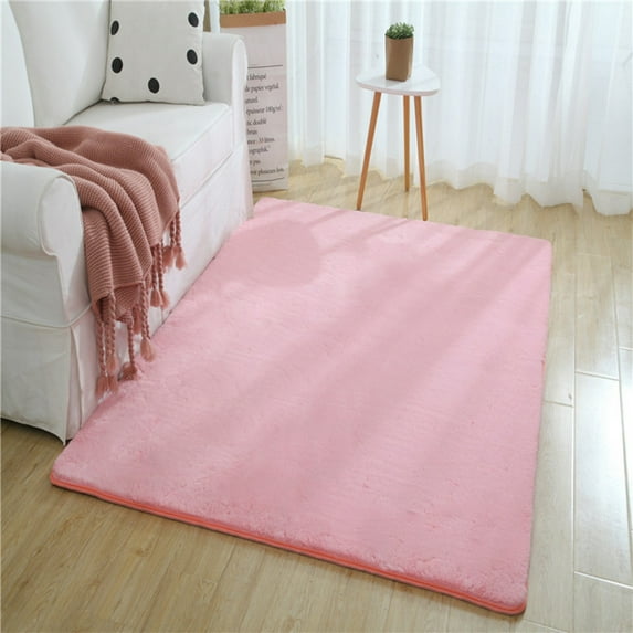 Oggfader Soft Modern Area Rugs Rug Home Room Carpet Decor Floor Mat Pink 24in x 16in