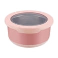 thumbnail image 1 of Oggfader Stainless Steel Airtight Food Storage Container with Lid - 420ml, Pink, Stackable, Fridge Freezer Safe for Meal Prep, Kitchen Organizer, 1 of 6