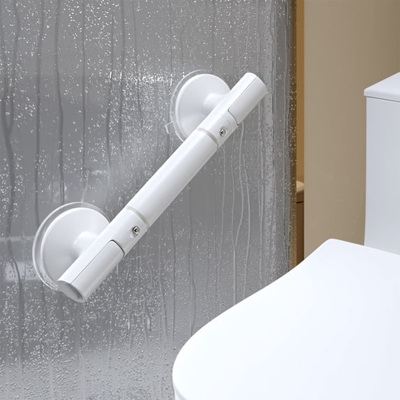 Oggfader Suction Grab Bar Bathroom Safety Rail No Drilling Non-Slip with Towel Holder for Elderly Senior Toilet Tub Shower