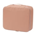thumbnail image 1 of Oggfader Twill Fabric Multi-Compartment Travel Storage Bag - Breathable Mesh, Pink Medium Size - Luggage Organizer for Clothes, Shoes & Essentials, 1 of 7