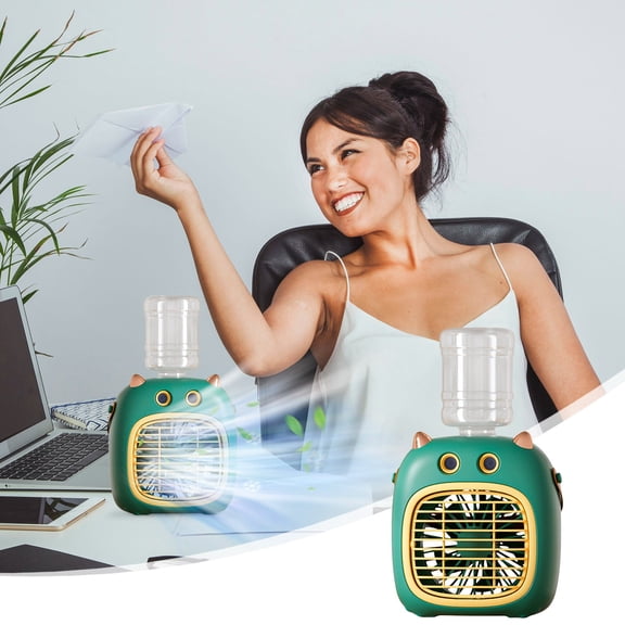 Oggfader Water Bottles Reusable Mini Portable Conditioner With Water Bottle Mini Rechargeable Evaporative Cooler USB Conditioning Fan And Humidifier Plastic