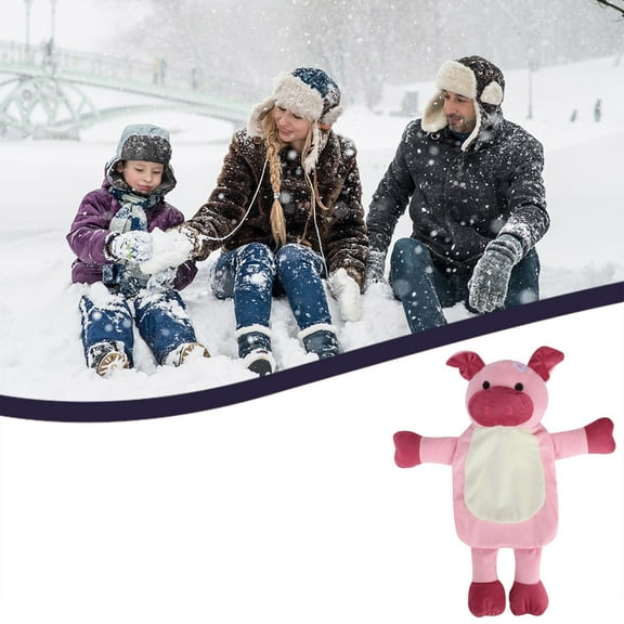 Oggfader Water Bottles Reusable Warm Hot Water Bottle Soft Cover Hand Warmer Natural Warmth