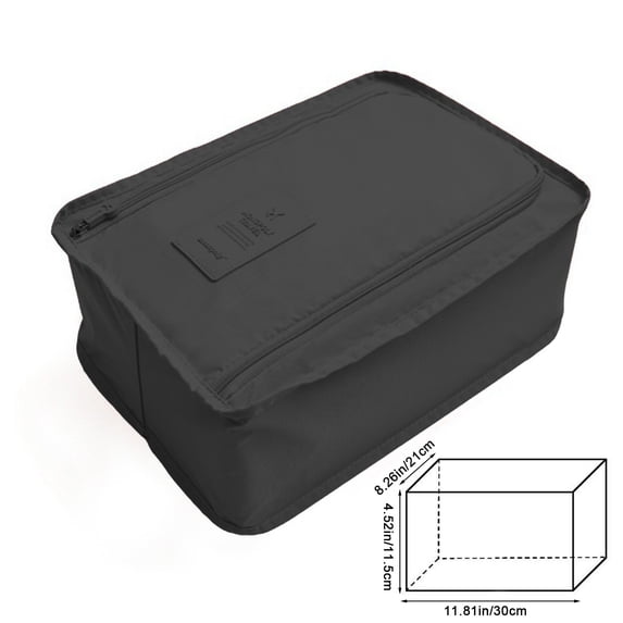 Oggfader Waterproof Foldable Travel Shoe Organizer - Portable Polyester Storage Bag for Suitcase, Business Trips, Space-Saving Multifunctional
