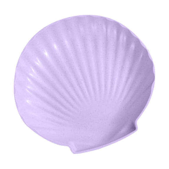 Oggfader Wheat Straw Plates - Reusable, Unbreakable, Dishwasher & Microwave Safe - For Ki-ds, Adults, Pets - Purple
