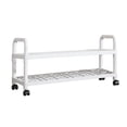 thumbnail image 1 of Oggfader White Plastic Rolling Shoe Rack - Slim Narrow Design, Easy to Assemble, Multi-Layer Storage for Entryway, Small Apartment, Mobile Shoe Organizer with Wheels, 1 of 6