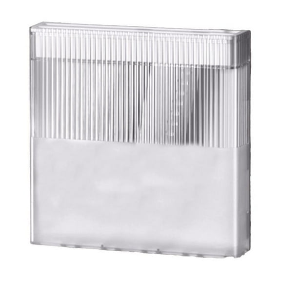 Oggfader White Plastic Semi Transparent Wall Mounted Knife Block - Space Saving Kitchen Knife Holder, Easy to Clean Knife Storage Organizer