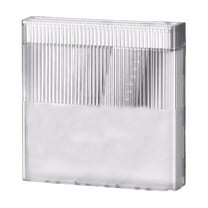 Oggfader White Plastic Semi Transparent Wall Mounted Knife Block - Space Saving Kitchen Knife Holder, Easy to Clean Knife Storage Organizer